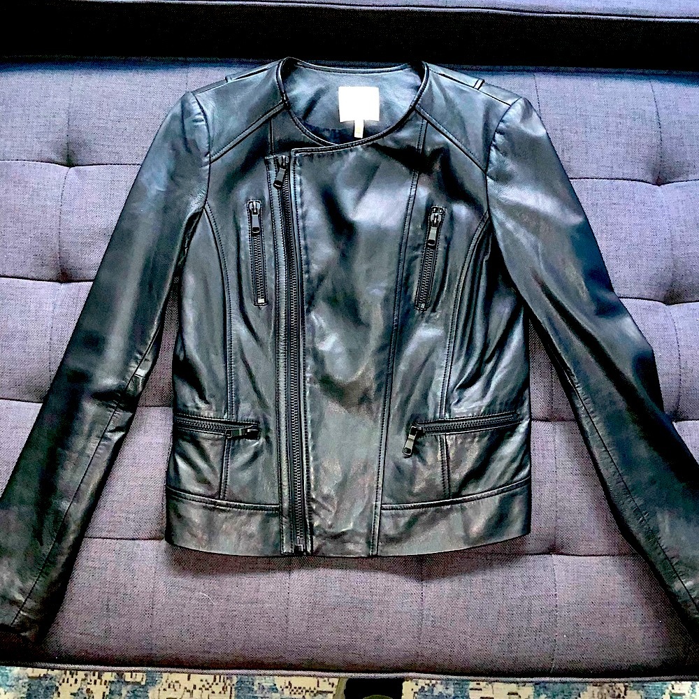 Joie leather Zippora moto jacket